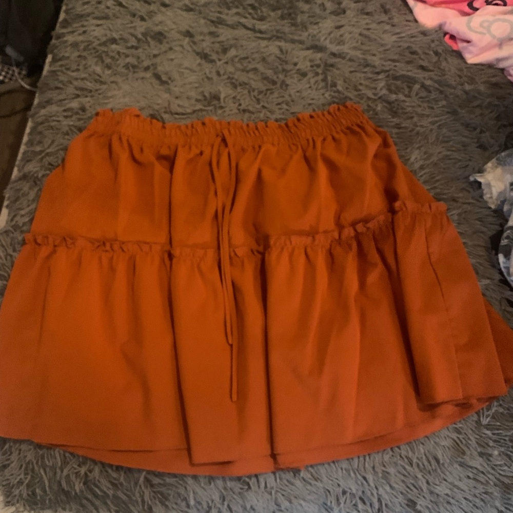 SHEIN Terracotta Mini Skirt